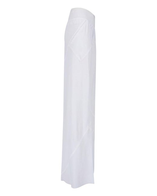 Rick Owens White Sport Pants