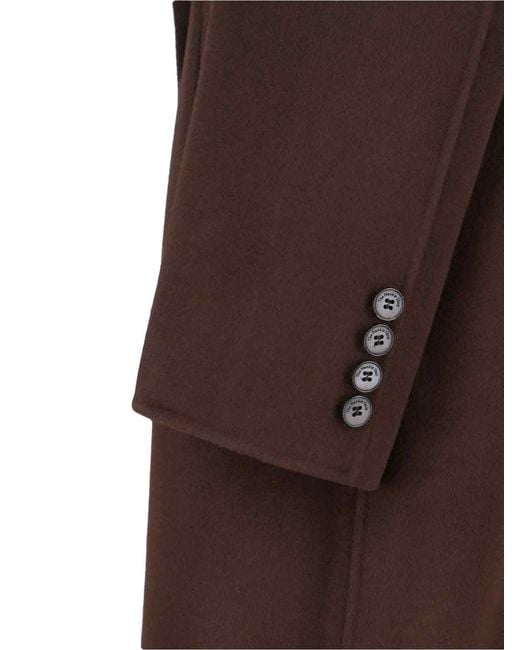 Frankie Shop Brown 'Gaia' Double-Breasted Coat