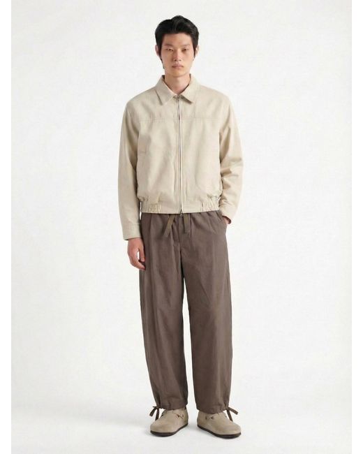 DUNST White Zip Bomber Jacket