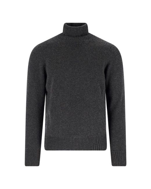 Drumohr Black High-Neck Sweater for men