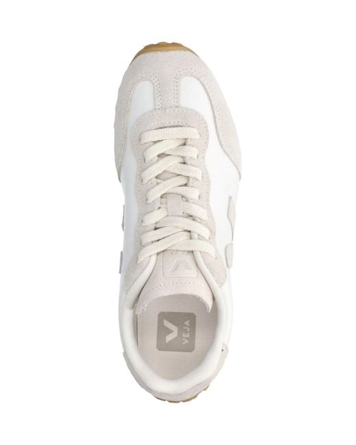 Veja White Low-Top Lace-Up Sneakers