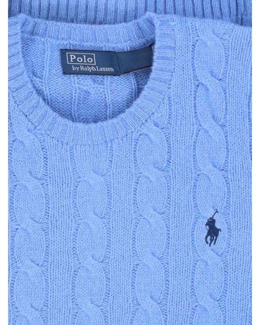 Polo Ralph Lauren Blue Cashmere-Wool Sweater