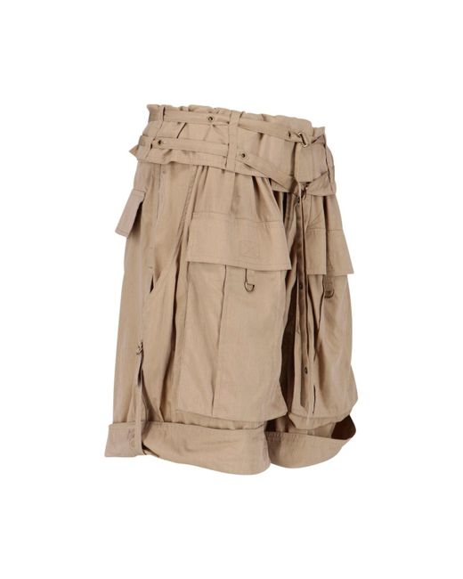 Isabel Marant Natural 'heidi' Cargo Shorts