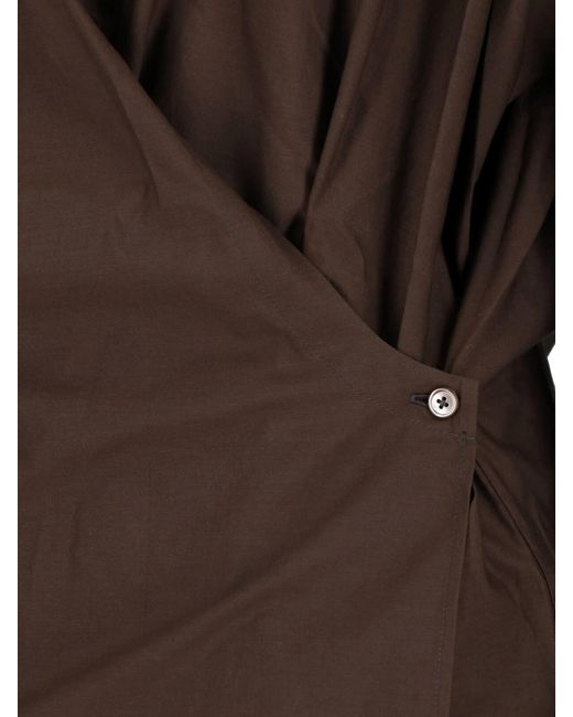 Lemaire Brown Shirt “Twisted”