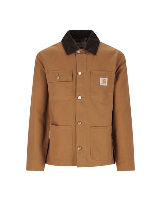 Carhartt Brown Work Jacket "Michigan" for men