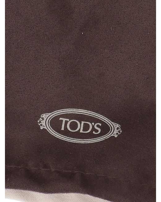 Tod's Purple Shiny Gloves Logo Shoes for men