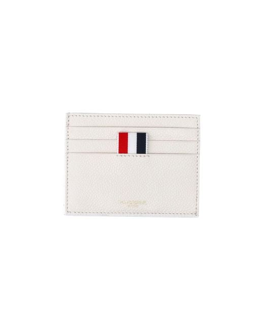 Thom Browne Pink Leather Card Holder