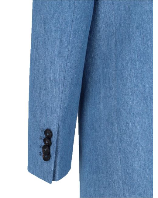 Tagliatore Blue Bertha Single-Breasted Blazer
