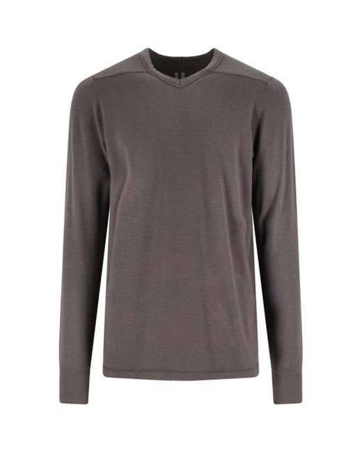 Rick Owens Gray Thermal T-Shirt for men