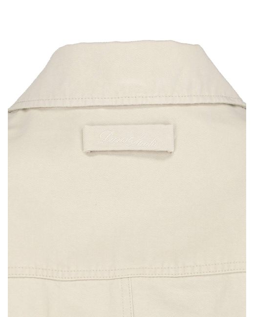 DUNST White Zip Bomber Jacket