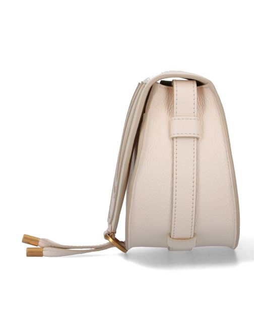 Chloé White Small 'marcie' Crossbody Bag