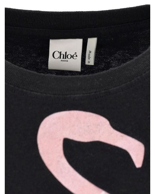 Chloé Black Oversize T-Shirt