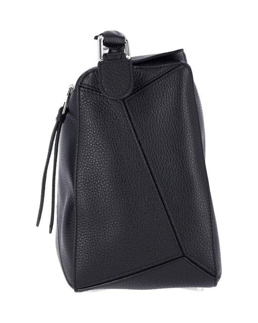 Loewe Black Large Shoulder Bag "Puzzle" for men