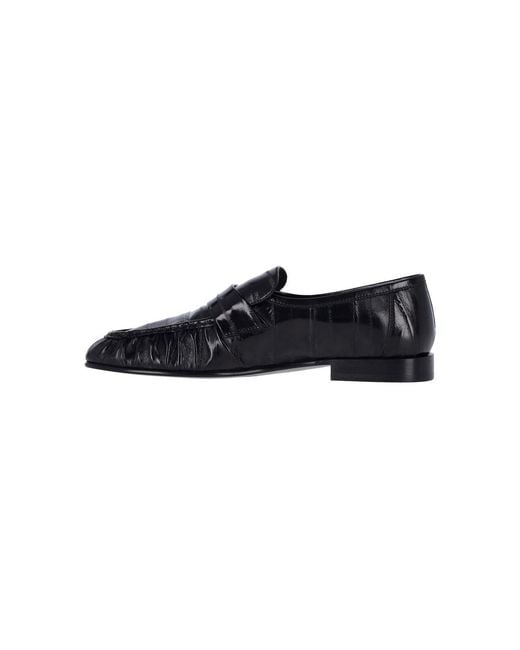 The Row Black Loafers "Soft" for men