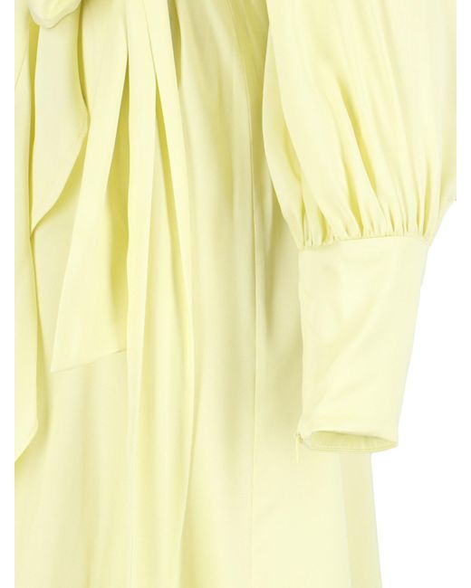 Zimmermann Yellow Asymmetrical Midi Dress