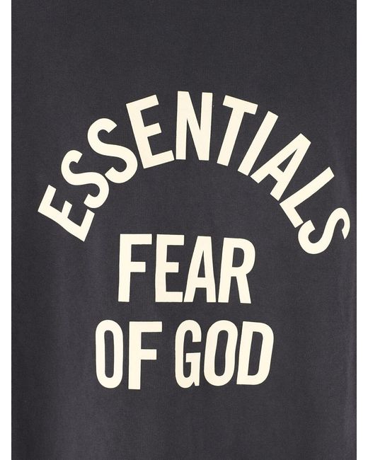 Fear Of God Black T-Shirt “Campus 90S” for men
