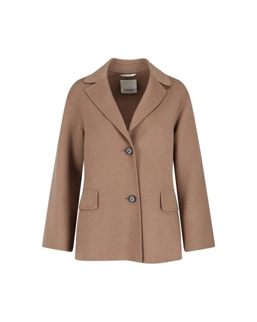 Max Mara Brown Virgin Wool Jacket