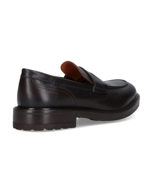 Mocassini In Pelle di Alexander Hotto in Black da Uomo