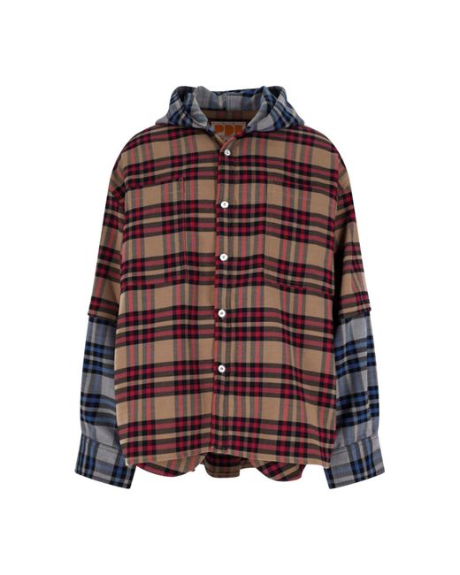 PDF Red Hooded Shirt for men