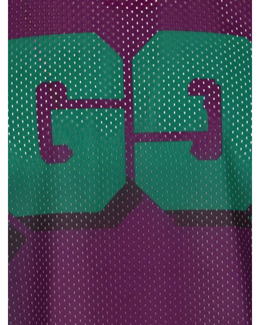 Gucci Purple Maxi Gg T-shirt for men