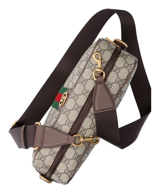 Gucci Gray Medium Shoulder Bag "Ophidia" for men