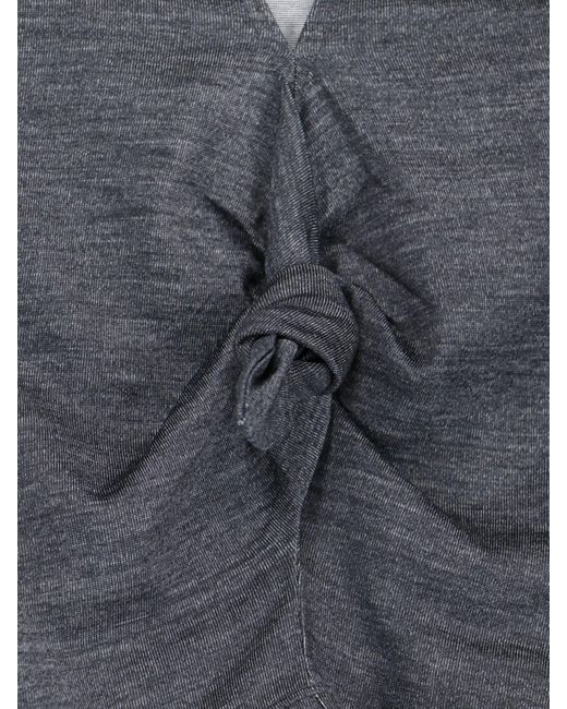 Loewe Gray Knot Detail T-shirt
