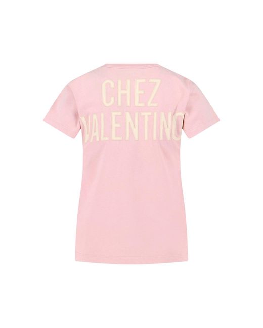 Valentino Pink T-Shirt "Chez"