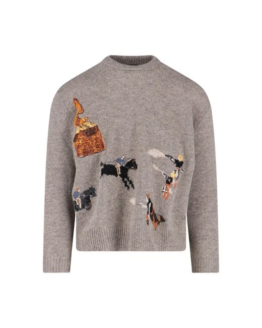 Enfants Riches Deprimes Gray 'Come Live With Me' Sweater for men
