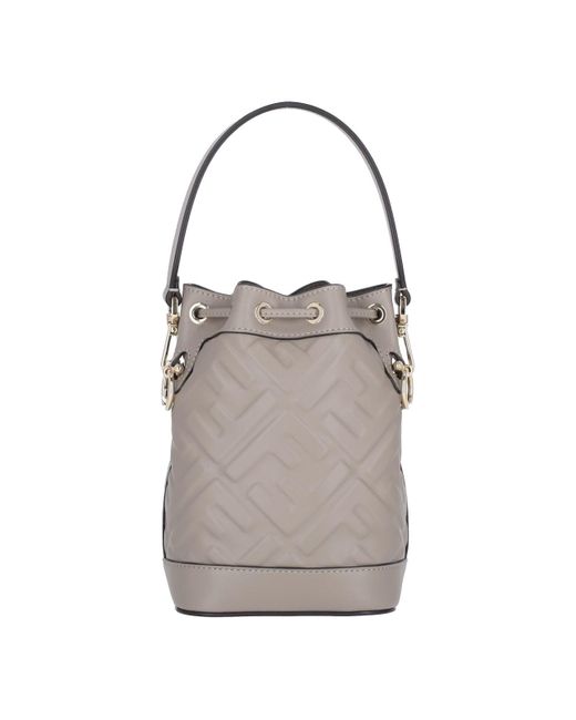 Fendi Gray "mon Tresor" Mini Bag