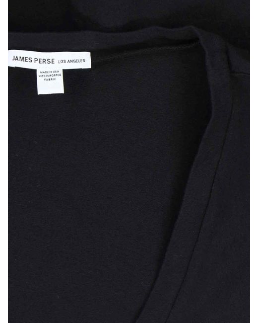 James Perse Black Classic V-Neck T-Shirt