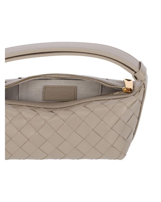 Borsa Mini "Wallace" di Bottega Veneta in Gray