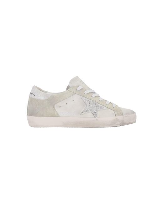 Golden Goose Deluxe Brand White "Super-Star" Sneakers