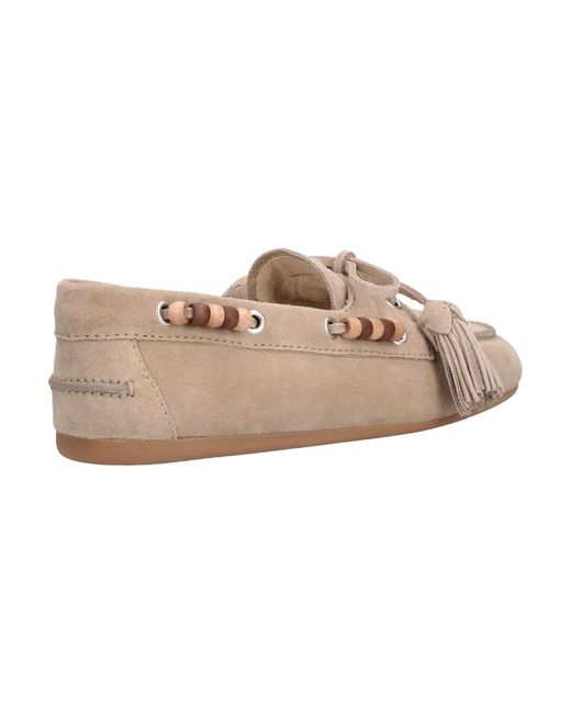 Miu Miu White Loafers “Deck”