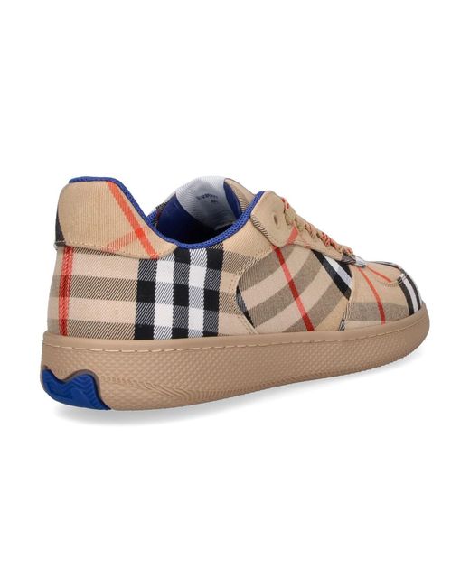 Burberry Natural Sneakers "Terrace Check" for men