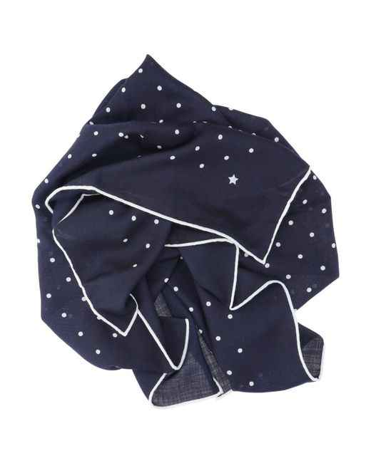 Destin Blue Polka Dot Scarf