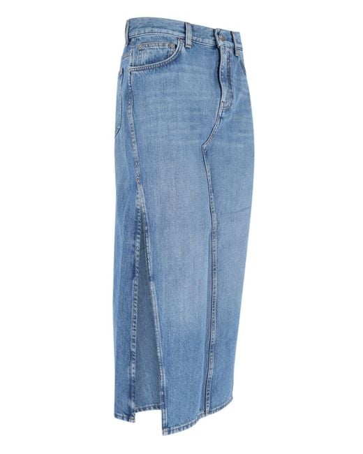 Givenchy Blue Skirts Cotton