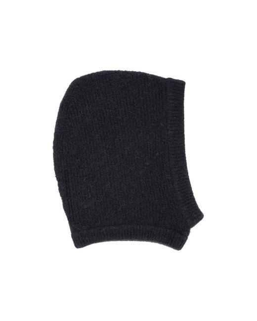 Rick Owens Blue Alpaca Blend Balaclava