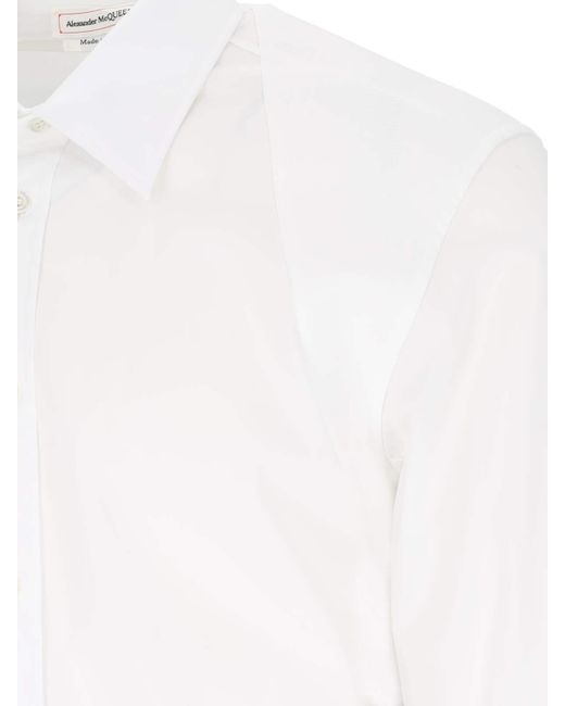 Alexander McQueen White Harness Shirt for men
