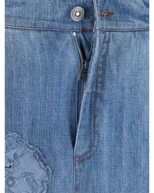 Gonna Midi Svasata di Ermanno Scervino in Blue