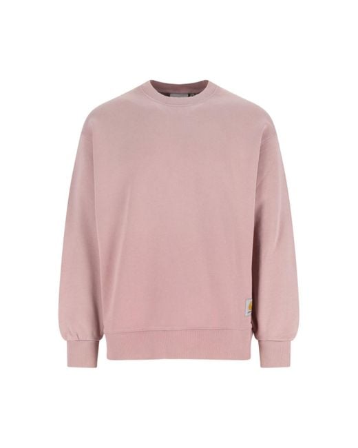 Carhartt Men's Pink 'Hudson' Crew Neck Sweatshirt