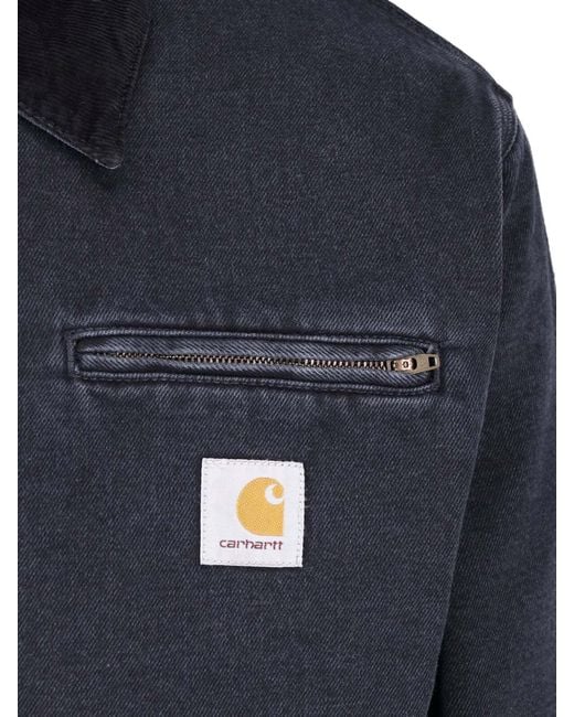 Carhartt Blue Jacket "Og Detroit" for men