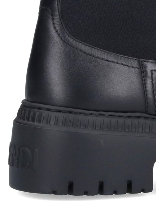 Stivali Biker "Domino" di Fendi in Blue