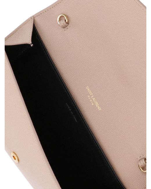 Saint Laurent Pink 'Uptown' Chain Pouch