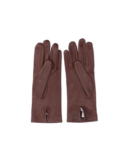 Guanti "Four Stitches" di Maison Margiela in Purple