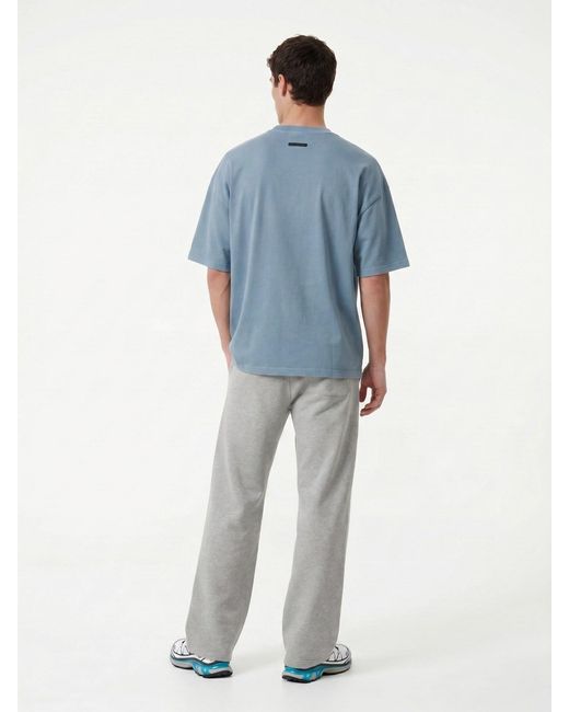 Fear Of God Blue Essential Cotton Crewneck T-Shirt for men