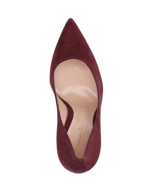 Gianvito Rossi Purple With Heel Upper: Suede