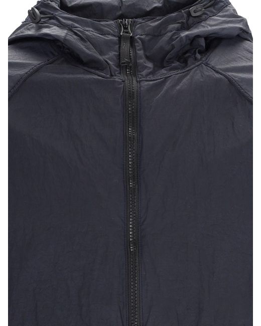 Stone Island Blue 'nylon Metal Watro-tc' Hooded Jacket for men