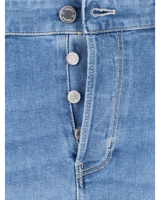 PT Torino Blue Straight Jeans for men