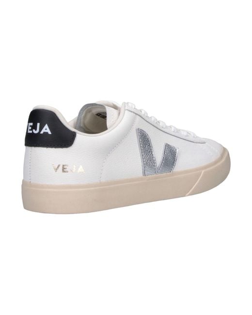 Veja White Low-Top Leather Sneaker