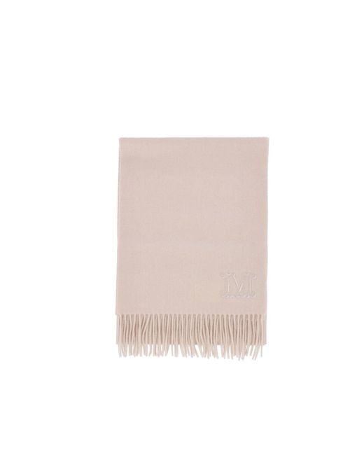 Sciarpa In Cashmere "Wsdalia" di Max Mara in White